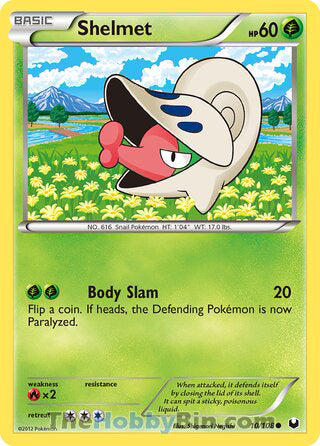 Shelmet #10/108 Common - Dark Explorers Pokemon card
