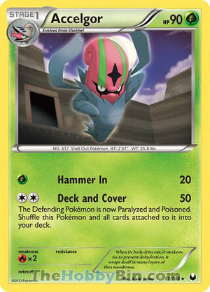 0011 Accelgor Rare Dark Explorers