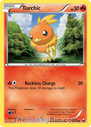 Torchic #14/108 Common - Dark Explorers Pokemon card