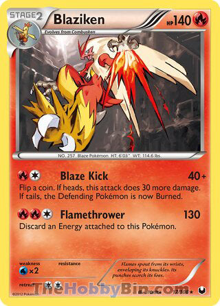 Blaziken Dark Explorers Holo Rare #17/108