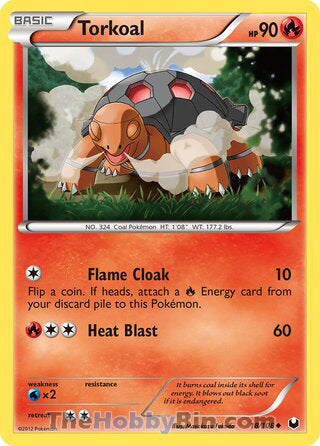 Torkoal #18/108 Uncommon - Dark Explorers Pokemon card