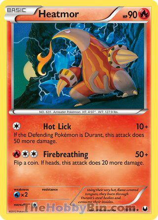 Heatmor #19/108 Rare - Dark Explorers Pokemon card