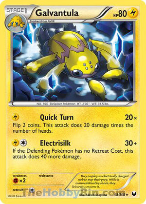 0043 Galvantula Rare Dark Explorers