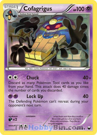 Cofagrigus #52/108 Rare - Dark Explorers Pokemon card
