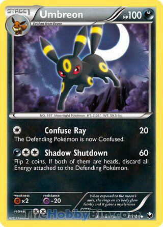 Umbreon Dark Explorers Uncommon #61/108