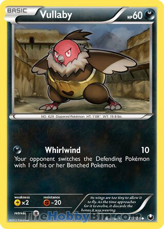 Vullaby #73/108 Uncommon - Dark Explorers Pokemon card