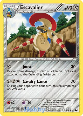 Escavalier #74/108 Rare - Dark Explorers Pokemon card