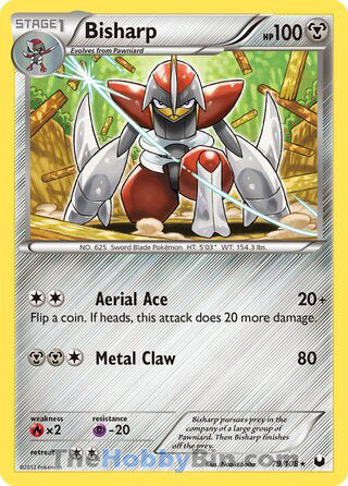 Bisharp #79/108 Rare - Dark Explorers Pokemon card