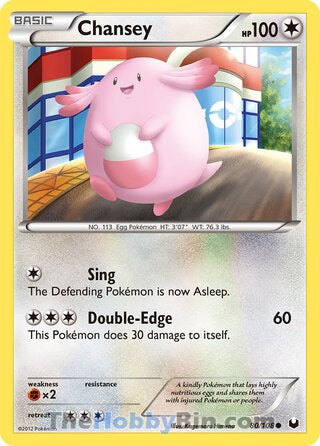 Chansey #80/108 Common - Dark Explorers Pokemon card
