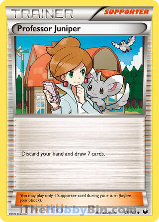 Professor Juniper #98/108 Uncommon - Dark Explorers Pokemon card