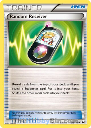 Random Receiver #99/108 Uncommon - Dark Explorers Pokemon card