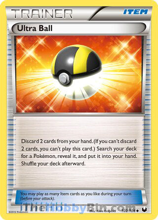 Ultra Ball #102/108 Uncommon - Dark Explorers Pokemon card