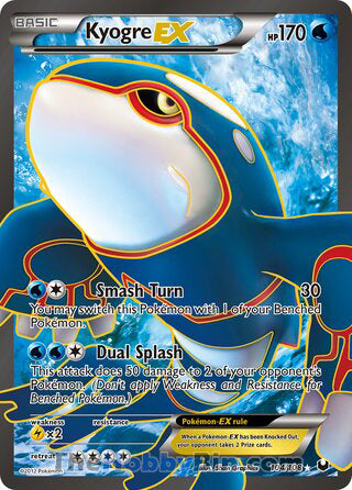 Kyogre EX Dark Explorers Ultra Rare #104/108