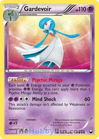 Gardevoir Dark Explorers Secret Rare #109/108