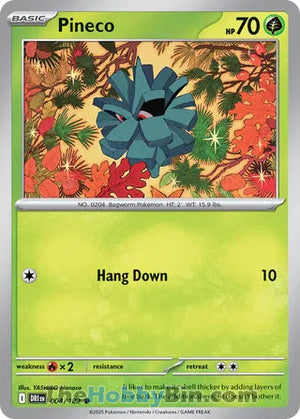 0004 Pineco Common Destined Rivals