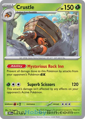0012 Crustle Rare Destined Rivals