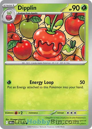 Dipplin #17/182 Common - Destined Rivals Pokemon card