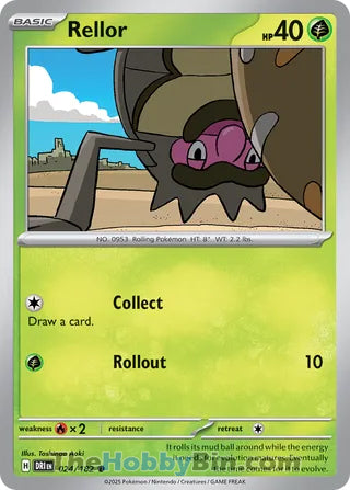 Rellor #24/182 Common - Destined Rivals Pokemon card