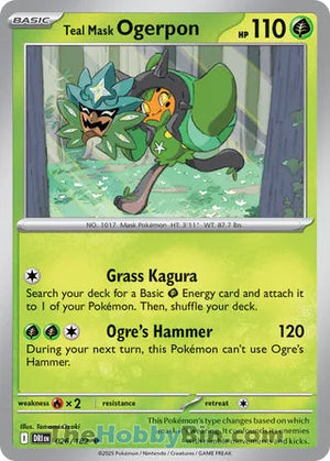 0026 Teal Mask Ogerpon Uncommon Destined Rivals