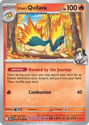 0033 Ethan's Quilava Common Destined Rivals