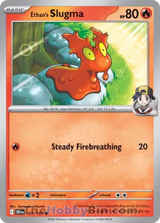 Ethan's Slugma #35/182 Common - Destined Rivals Pokemon card