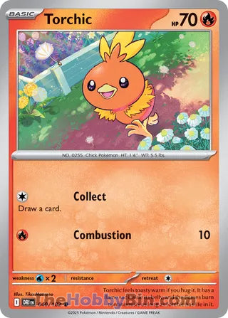 Torchic #40/182 Common - Destined Rivals Pokemon card
