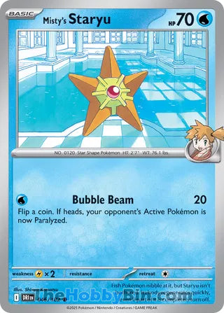 Misty's Staryu #46/182 Common - Destined Rivals Pokemon card