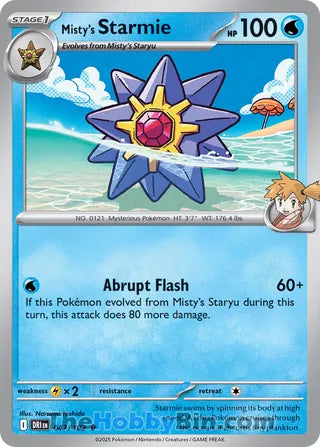 Misty's Starmie #47/182 Uncommon - Destined Rivals Pokemon card