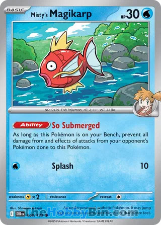 Misty's Magikarp #48/182 Common - Destined Rivals Pokemon card