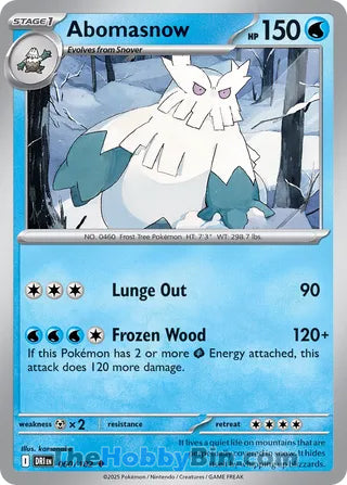 Abomasnow #60/182 Uncommon - Destined Rivals Pokemon card