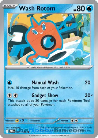 Wash Rotom #61/182 Common - Destined Rivals Pokemon card