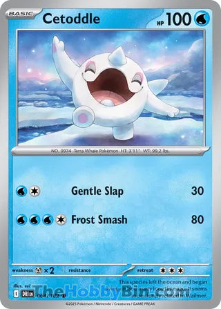 Cetoddle #64/182 Common - Destined Rivals Pokemon card