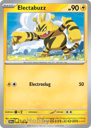 Electabuzz #68/182 Common - Destined Rivals Pokemon card