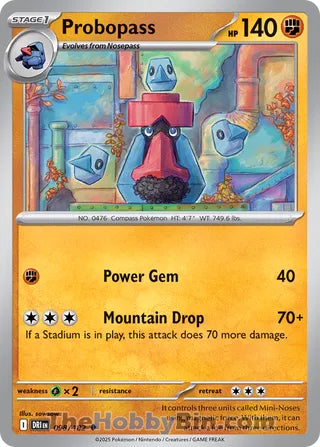 Probopass #98/182 Uncommon - Destined Rivals Pokemon card