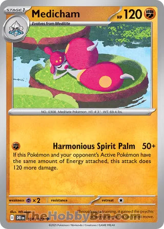 Medicham #100/182 Uncommon - Destined Rivals Pokemon card