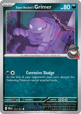 Team Rocket's Grimer #123/182 Common - Destined Rivals Pokemon card