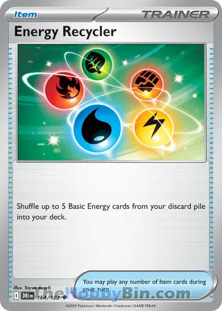 Energy Recycler #164/182 Uncommon - Destined Rivals Pokemon card