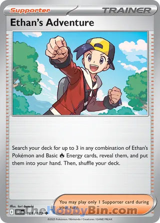 Ethan's Adventure #165/182 Uncommon - Destined Rivals Pokemon card