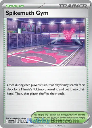 Spikemuth Gym #169/182 Uncommon - Destined Rivals Pokemon card