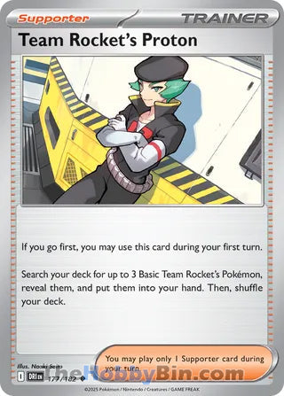 Team Rocket's Proton #177/182 Uncommon - Destined Rivals Pokemon card