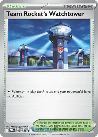 Team Rocket's Watchtower Destined Rivals Uncommon #180/182
