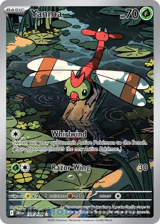 Yanma #183/182 Illustration Rare - Destined Rivals Pokemon card