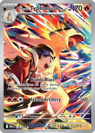 Ethan's Typhlosion #190/182 Illustration Rare - Destined Rivals Pokemon card