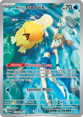Misty's Psyduck #193/182 Illustration Rare - Destined Rivals Pokemon card