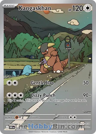 Kangaskhan #204/182 Illustration Rare - Destined Rivals Pokemon card