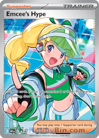 Emcee's Hype #220/182 Ultra Rare - Destined Rivals Pokemon card