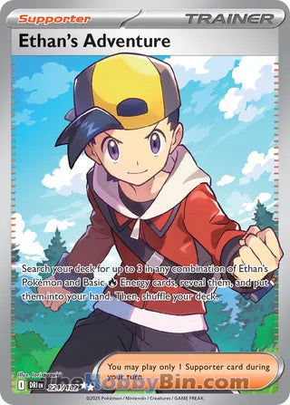 Ethan's Adventure #221/182 Ultra Rare - Destined Rivals Pokemon card