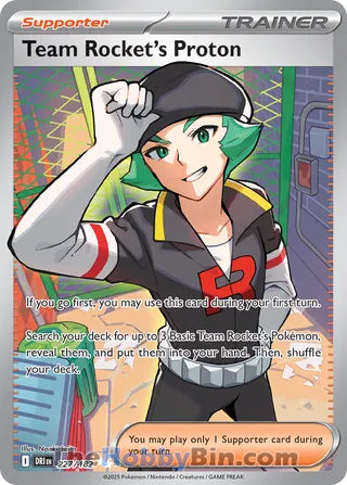 Team Rocket's Proton #227/182 Ultra Rare - Destined Rivals Pokemon card