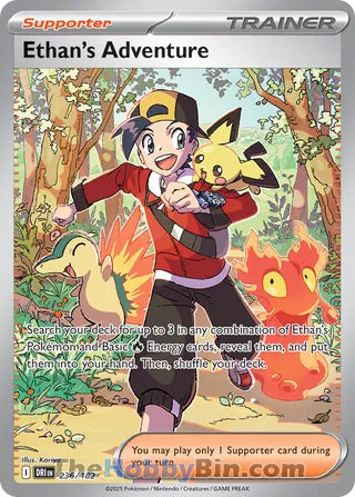 Ethan's Adventure #236/182 Special Illustration Rare - Destined Rivals Pokemon card