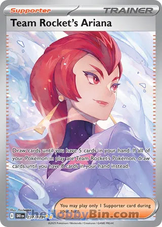 Team Rocket's Ariana #237/182 Special Illustration Rare - Destined Rivals Pokemon card